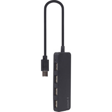 USB-хаб GEMBIRD Type-C 4 в 1 Black (UHB-CM-U2P4-01)