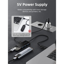 USB-хаб CABLETIME USB Type C - 4 Port USB 3.0 (CB03B)
