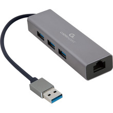 Док-станція CABLEXPERT A-AMU3-LAN-01 Grey