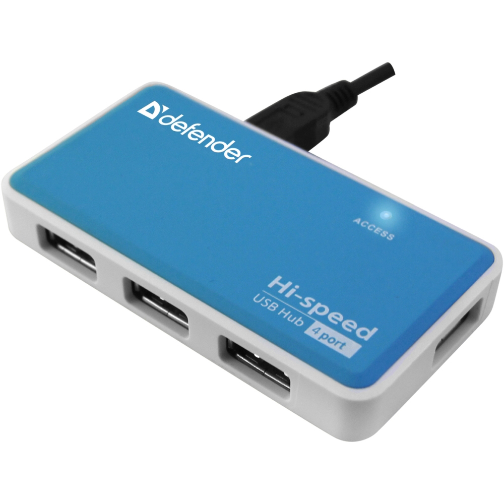 USB-хаб DEFENDER QUADRO POWER USB 2.0 (83503) Тип питания активный