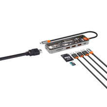 Док-станція CANYON DS-13 4k 7-в-1 USB-C Space Grey (CNS-TDS13)