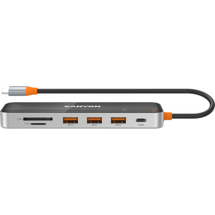 Док-станція CANYON DS-13 4k 7-в-1 USB-C Space Grey (CNS-TDS13) Тип док-станція
