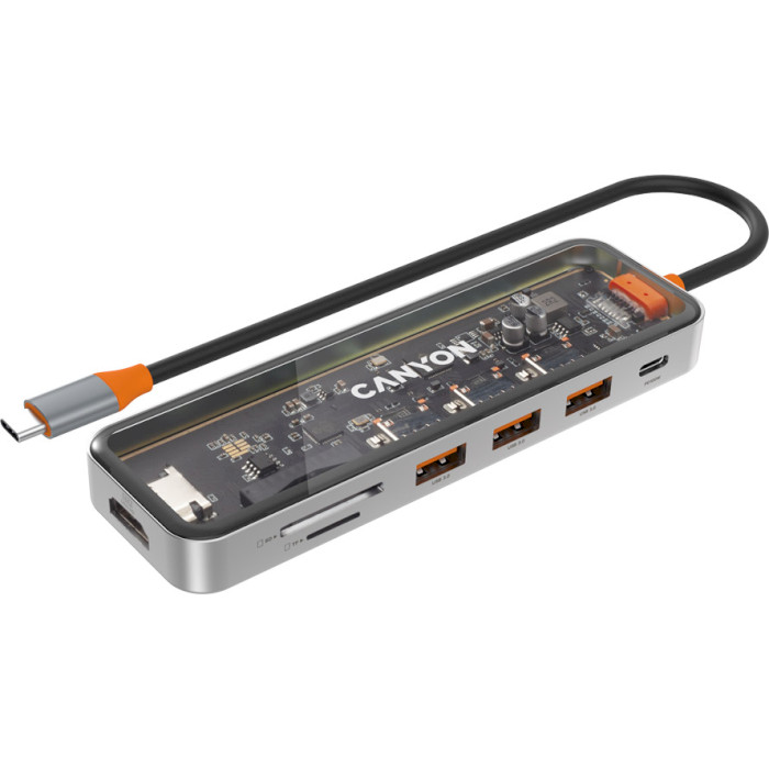 Док-станція CANYON DS-13 4k 7-в-1 USB-C Space Grey (CNS-TDS13) Док-станція CANYON DS-13 4k 7-в-1 USB-C Space Grey (CNS-TDS13)