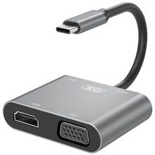 USB-хаб XO HDMI/VGA/USB3.0/PD 4 in 1 (HUB001)