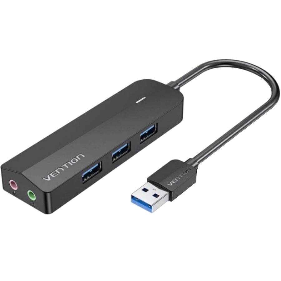 USB-хаб VENTION USB 3.0 - 3хUSB 3.0/2хTRS Audio/USB Micro 1 м (CHIBF)