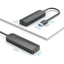 USB-хаб VENTION USB 3.0 - 3хUSB 3.0/2хTRS Audio/USB Micro 1 м (CHIBF)