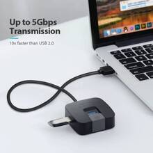 USB-хаб VENTION Black (CHBBF)