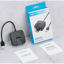 USB-хаб VENTION USB 3.0 - 4хUSB 3.0 Black 1 м (CHBBF)