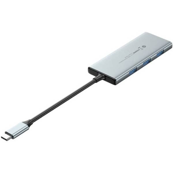 USB-хаб VENTION USB3.1 Type-C - HDMI/USB 3.0x3/SD/TF/PD 100W 7-in-1 (TOPHB) Тип док-станція