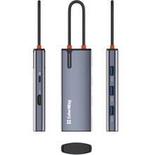 USB-хаб COLORWAY USB-C 5-в-1 Type C PD 100W/USB3.0х3/HDMI 4К (BO3PS5I01-4)