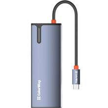 USB-хаб COLORWAY USB-C 5-в-1 Type C PD 100W/USB3.0х3/HDMI 4К (BO3PS5I01-4)