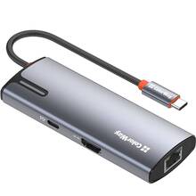 USB-хаб COLORWAY USB-C 6-в-1 Type C PD 100W/USB3.0х3/HDMI 4К/RJ45 (BO3PS5I01-4)