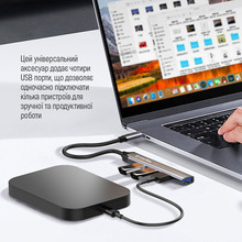 USB-хаб COLORWAY USB-A 4-в-1 USB2.0х3/USB3.0 BO3PS5I01-4 (CW-HUB05)