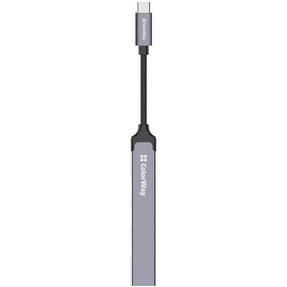 USB-хаб COLORWAY USB-C 4-в-1 USB2.0х3/USB3.0 (BO3PS5I01-4) Тип USB-хаб