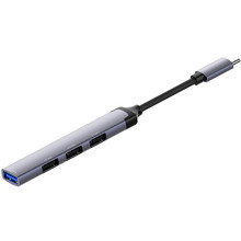 USB-хаб COLORWAY USB-C 4-в-1 USB2.0х3/USB3.0 (BO3PS5I01-4)