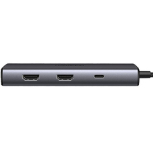 USB-хаб Ugreen CM498 USB/Type-C/HDMI 6 in 1 Silver (15852)