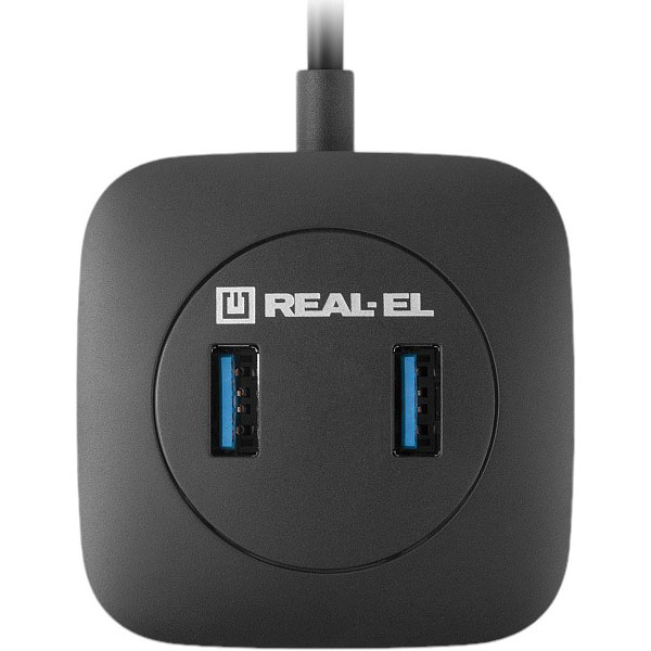 USB-хаб REAL-EL HQ-187 Black (EL123110010) Тип USB-хаб