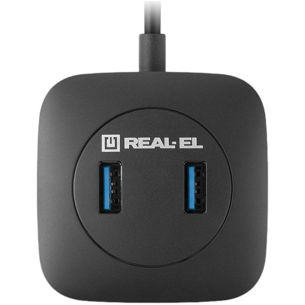 USB-хаб REAL-EL CQ-407 Black (EL123110011) Тип USB-хаб