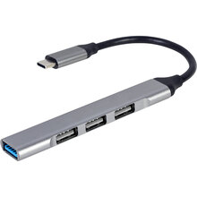 USB-хаб GEMBIRD Silver (UHB-CM-U3P1U2P3-03)