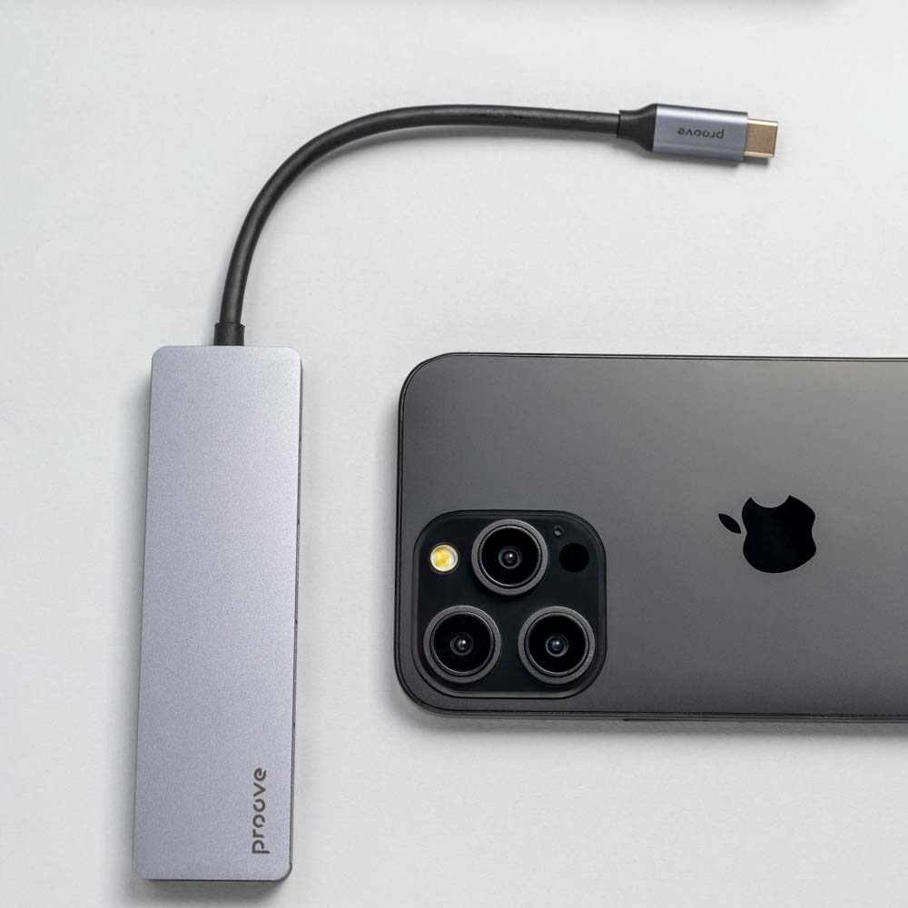 Док-станция PROOVE Iron Link 5-in-1 (57731silver) Интерфейс подключения USB Type-C