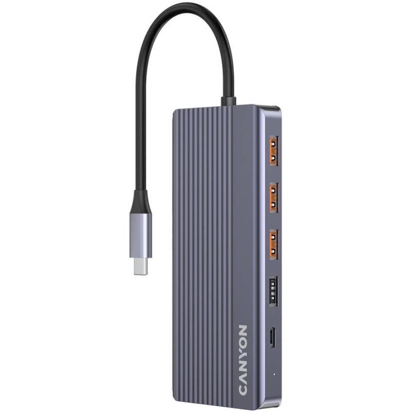 Док-станція CANYON 13 Port USB-C HUB DS-16 (CNS-TDS16)