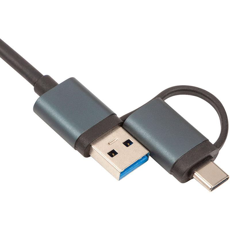 USB-хаб POWERPLANT Silver (CA913466) Тип питания пассивный