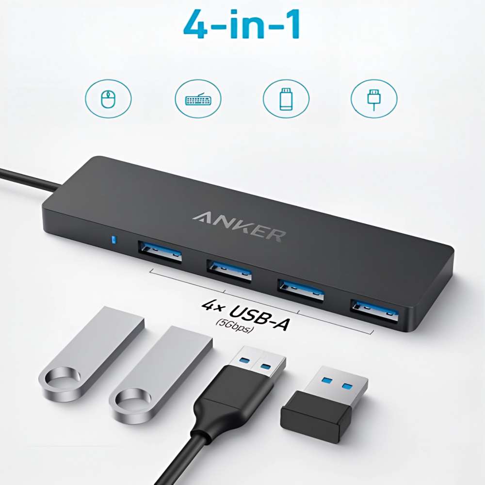 USB-хаб ANKER PowerExpand Direct 4-in-1 USB-C PD Media Hub (A8309G11) Тип USB-хаб