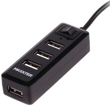 USB-хаб MAXXTER 4xUSB 2.0 Type-A (HU2A-4P-AC-03)