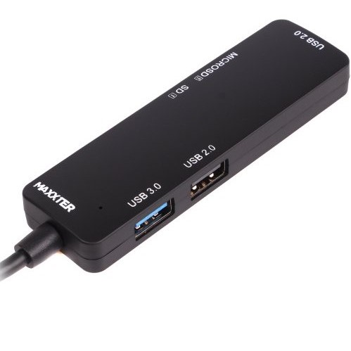 Док-станція MAXXTER 1x USB 3.0 USB A+2xUSB 2.0 USB A+1xSD (HU3C-3PTF-01) Тип док-станція