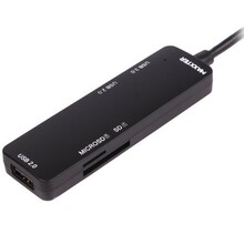 Док-станція MAXXTER 1x USB 3.0 USB A+2xUSB 2.0 USB A+1xSD (HU3C-3PTF-01)