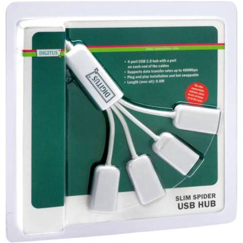 USB-хаб DIGITUS USB 2.0 White (DA-70216) Тип USB-хаб