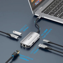 Док-станція Vention USB Type-C 5-in-1 (TNFHB)