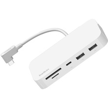 Док-станция BELKIN USB-C 6в1 Ethernet Multiport Dock with Mount White (INC011BTWH)