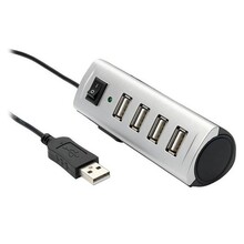 USB-хаб DIGITUS Ednet ECO Mobile Hub 4 порта Silver