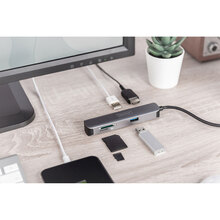 Док-станция DIGITUS USB-C 5-port Travel Dock (DA-70891)