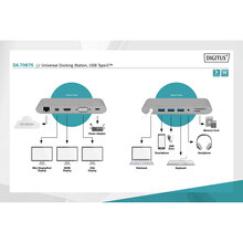Док-станция DIGITUS USB-C 11-port Universal Docking Station (DA-70875)