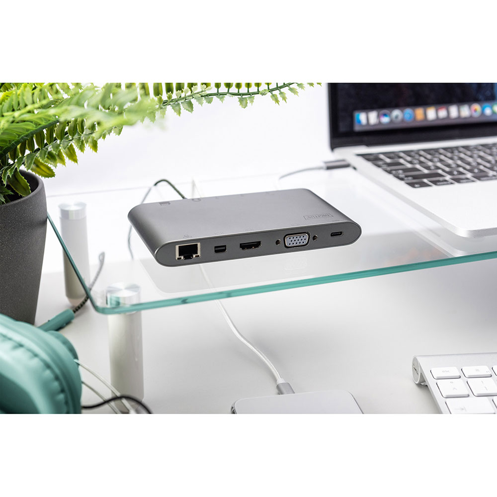 Фото Док-станция DIGITUS USB-C 11-port Universal Docking Station (DA-70875)