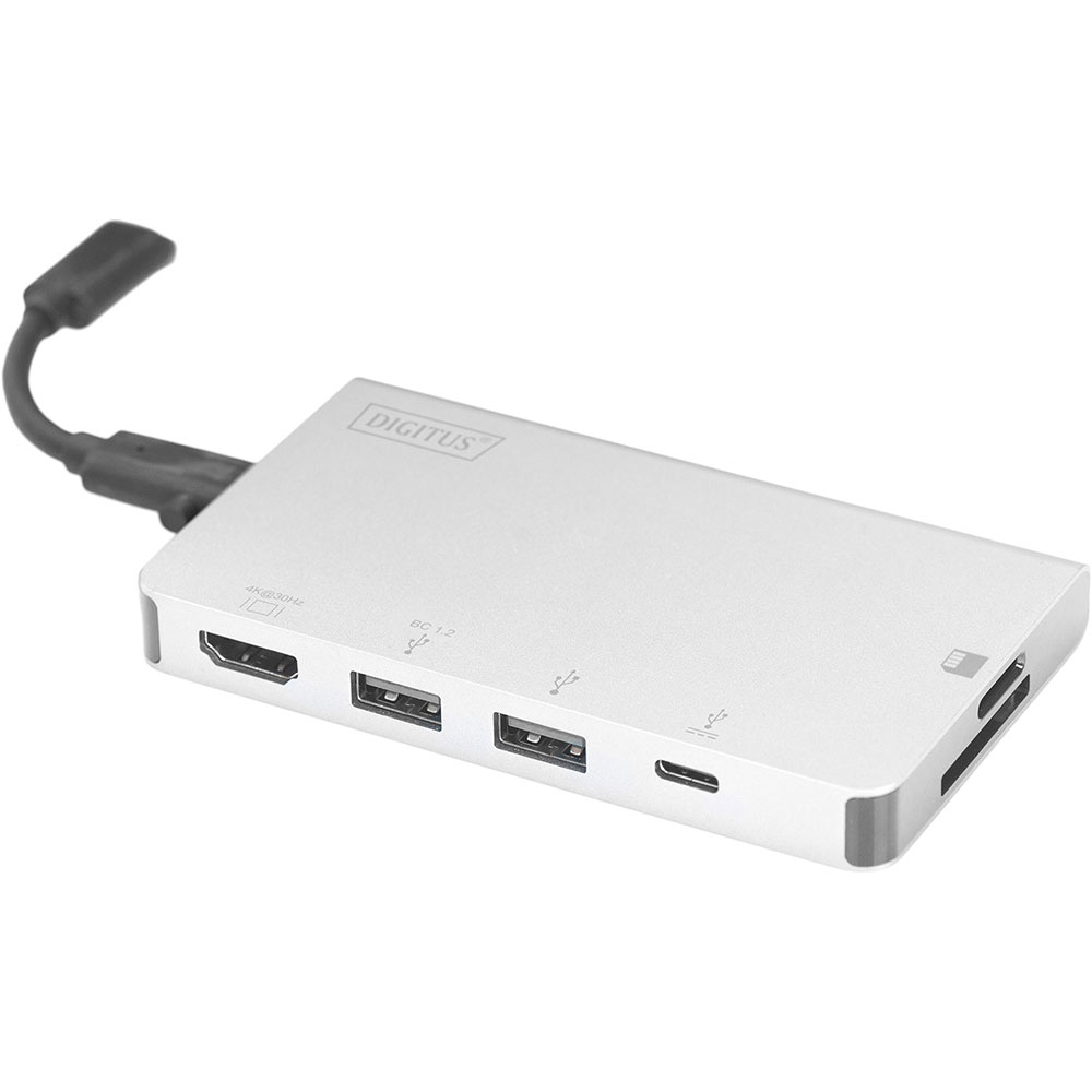 Док-станция DIGITUS USB-C 6-port Travel Dock (DA-70867) Дополнительные разъемы microSD