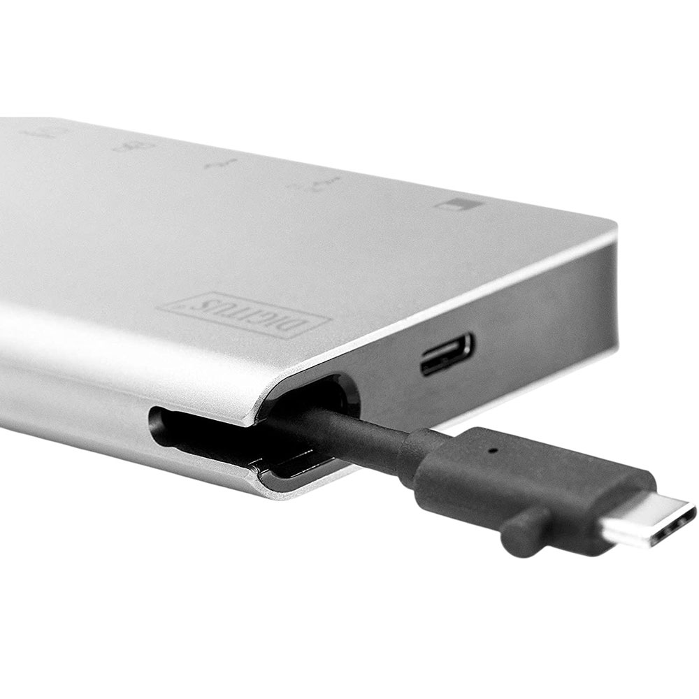 Зовнішній вигляд Док-станція DIGITUS USB-C 8-port Multiport Travel Dock (DA-70866)