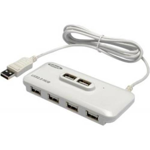 USB хаб DIGITUS EDNET 10 портів White (85025)