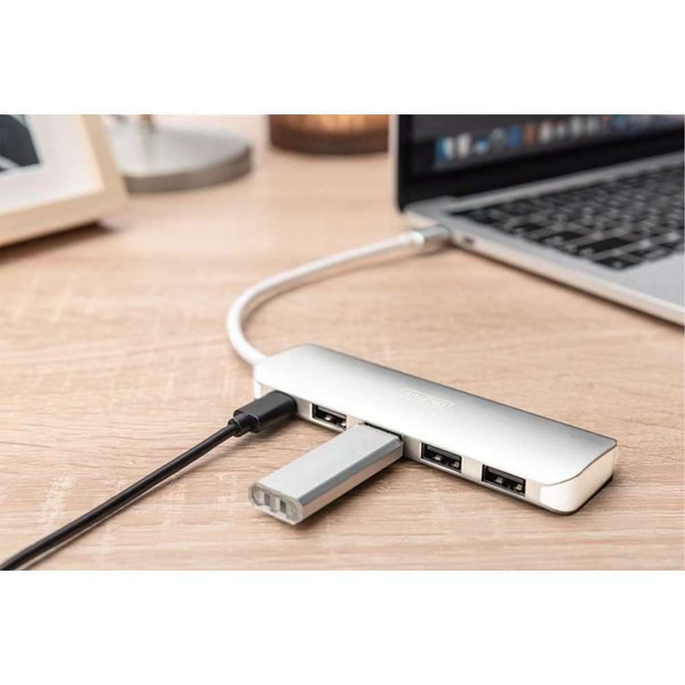 Заказать USB-хаб DIGITUS USB-C 4xUSB-A/USB-C (DA-70242-1)