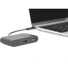 Док-станция DIGITUS USB-C HDMI/USB-A/USB-C Black (DA-70855)