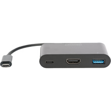 Док-станция DIGITUS USB-C HDMI/USB-A/USB-C Black (DA-70855)