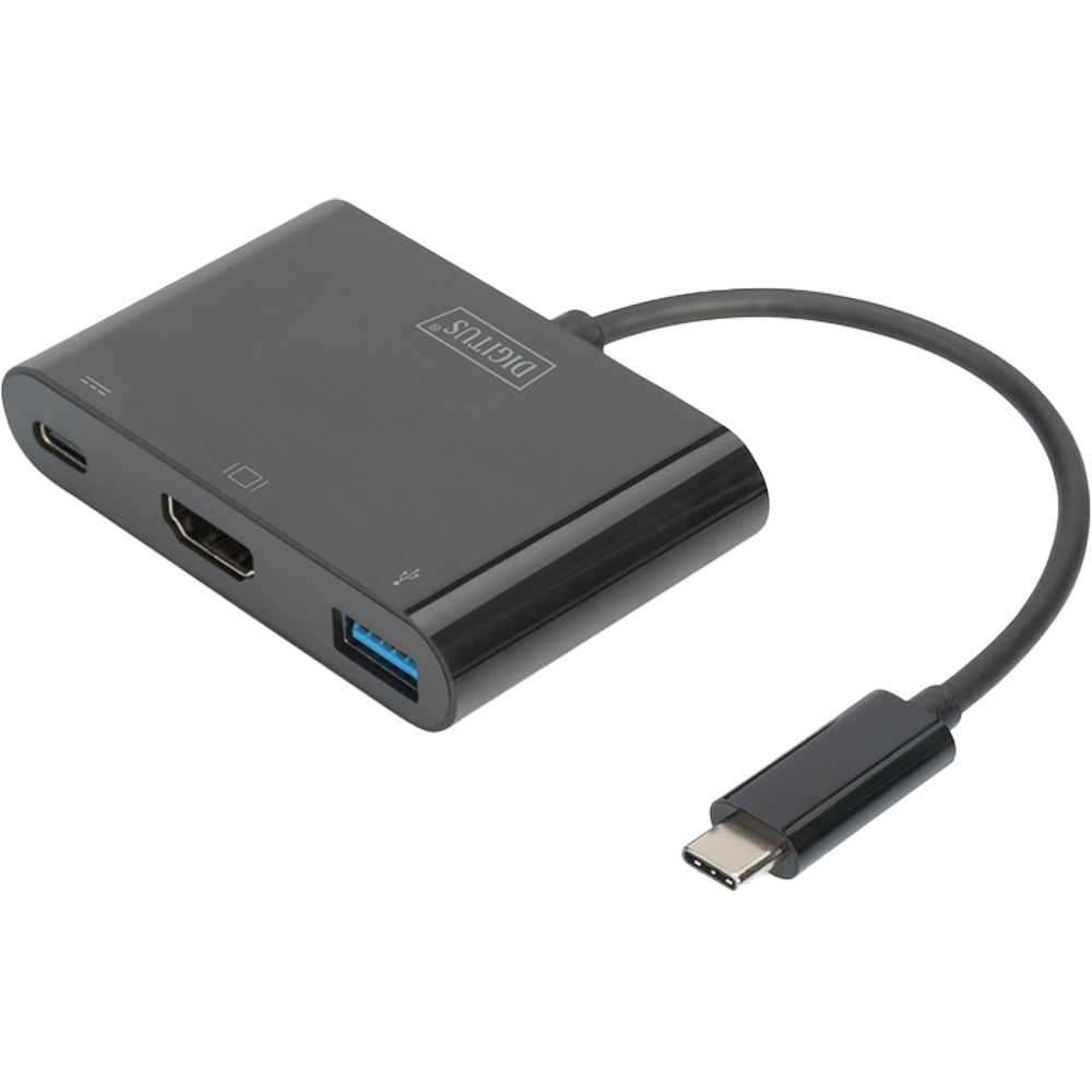 Док-станция DIGITUS USB-C HDMI/USB-A/USB-C Black (DA-70855)