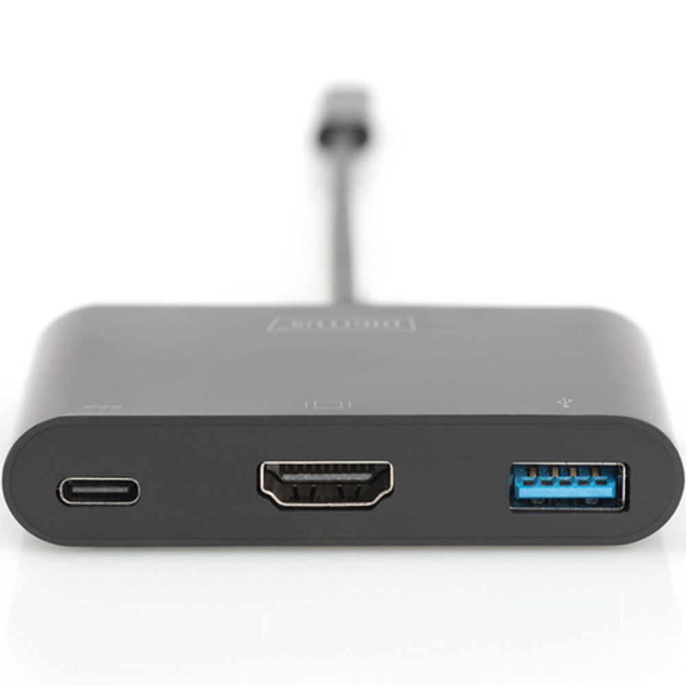 Док-станция DIGITUS USB-C HDMI/USB-A/USB-C Black (DA-70855) Интерфейс подключения USB Type-C