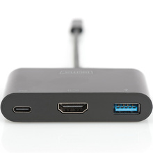 Док-станция DIGITUS USB-C HDMI/USB-A/USB-C Black (DA-70855)