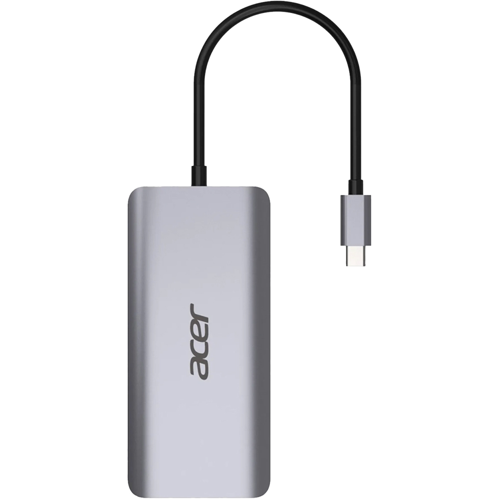 Зовнішній вигляд Док-станція ACER 12 in 1 Type-C Dongle Gray (HP.DSCAB.009)