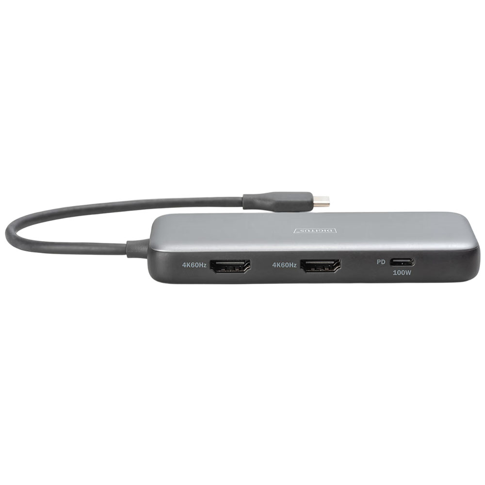 Док-станція DIGITUS 8-in-1 grey (DA-70915) Додаткові роз'єми HDMI