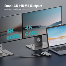 Док-станція DIGITUS 8-in-1 grey (DA-70915)