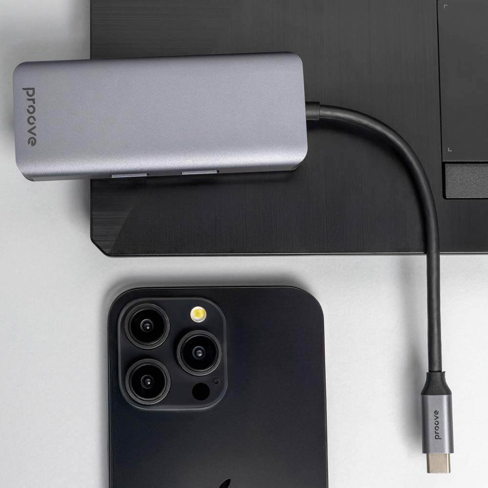 Док-станция PROOVE Iron Link 6 in 1 Silver (54691silver) Интерфейс подключения USB Type-A